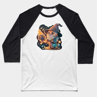 Fire Wizard - Wizard Series Baseball T-Shirt